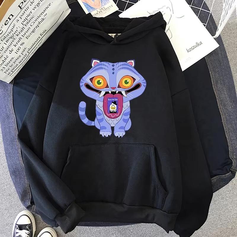 New KPop Demon Hunters Derpy Hoodie Fashion Women Men Clothing Loose Fleece Movie Printing Pullovers Graphic Hoodies Female Top