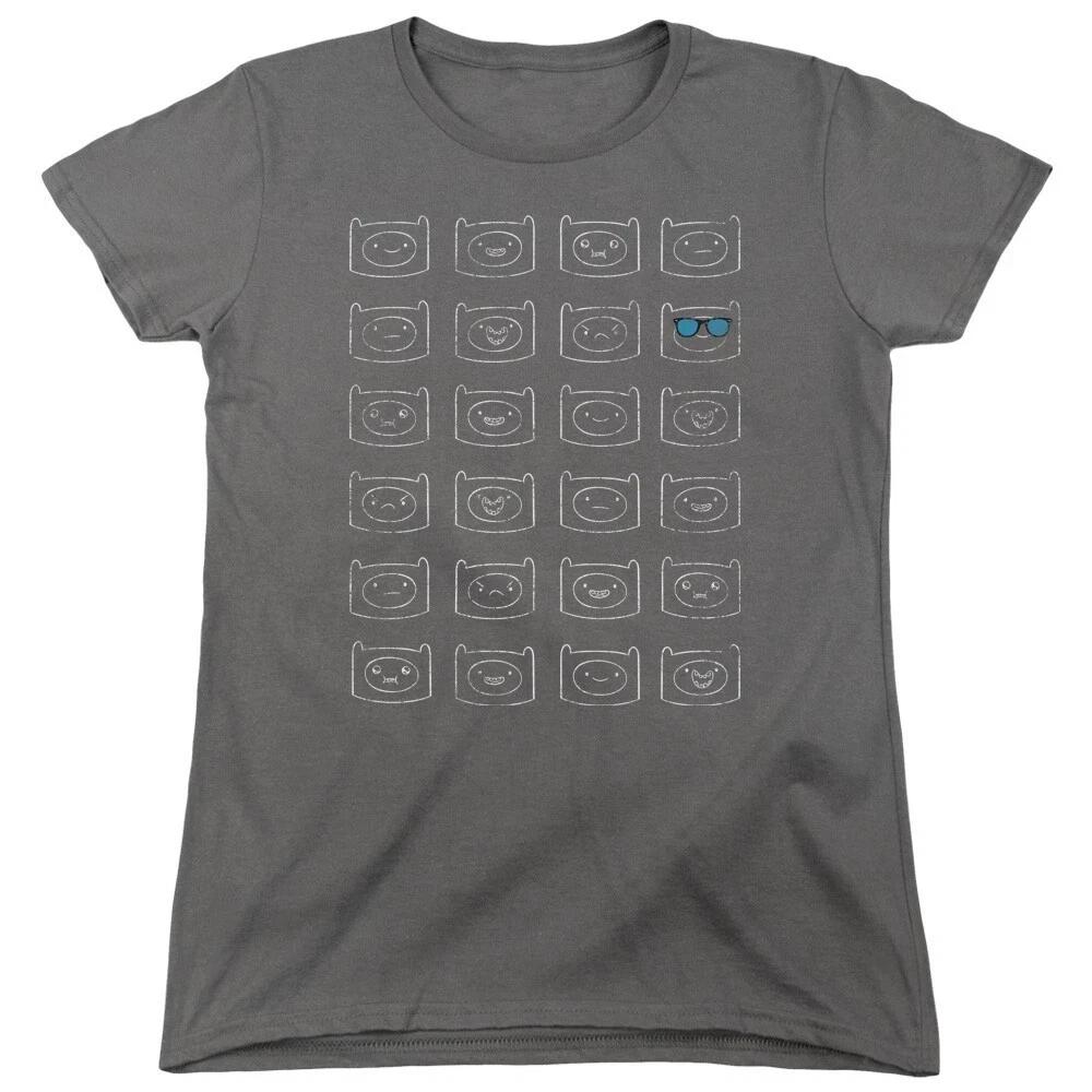 Adventure Time  Finn Faces  Women s T-Shirt 3XL