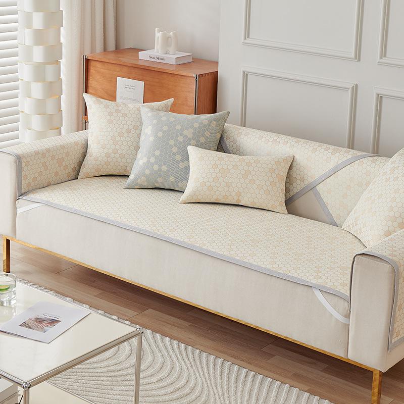 Ice Silk Sofa Cushion Summer Non -Slip Seat Cushion Simple Modern Fresh Cushion Summer Leather Sofa Cover Cover Cloth