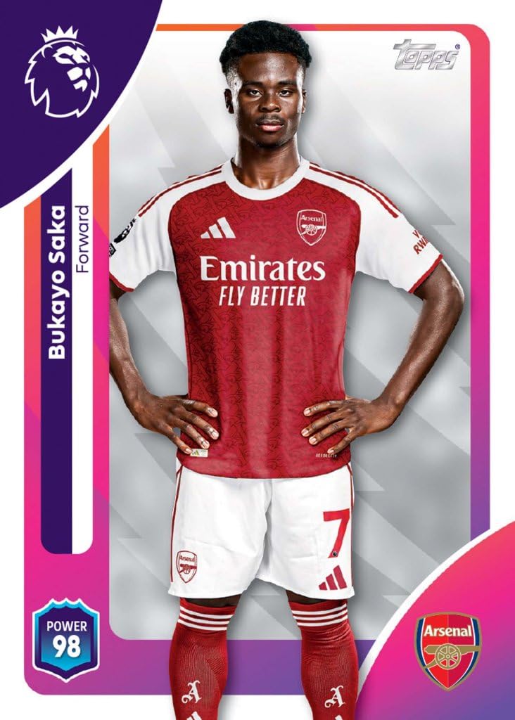 Topps Premier League Starter Pack Includes 10 new trading a a checklist 1 Gold Lion 2025/26 cards, binder, + card.