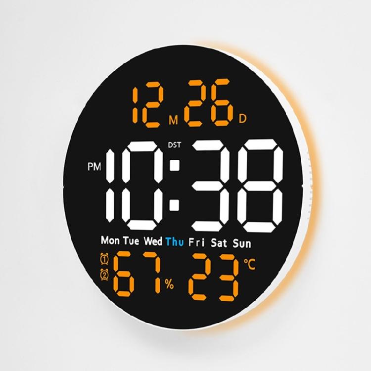 10Inch Digital Wall Clock Remote Controlled 2 Alarms Large LED Display 10 Brightness For Home Office Bedroom Decoration