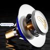 Shower Drain Cover Press-Type Shower Drain Hair Catcher With Removable Strainers Anti-Clogging Garbage Disposal Cover For
