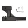 Trailer Hitch Extender Trailer Hitch Riser Dual Hitch Extension Riser Hitch Extends Up To for Pickup and RVs Adapter, 2-Inch Adapter, 9.65 Inches,