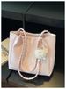 New Fashion Commuter Shoulder Bag Student Class Underarm Bag Women'S Retro Large Capacity Tote Bag