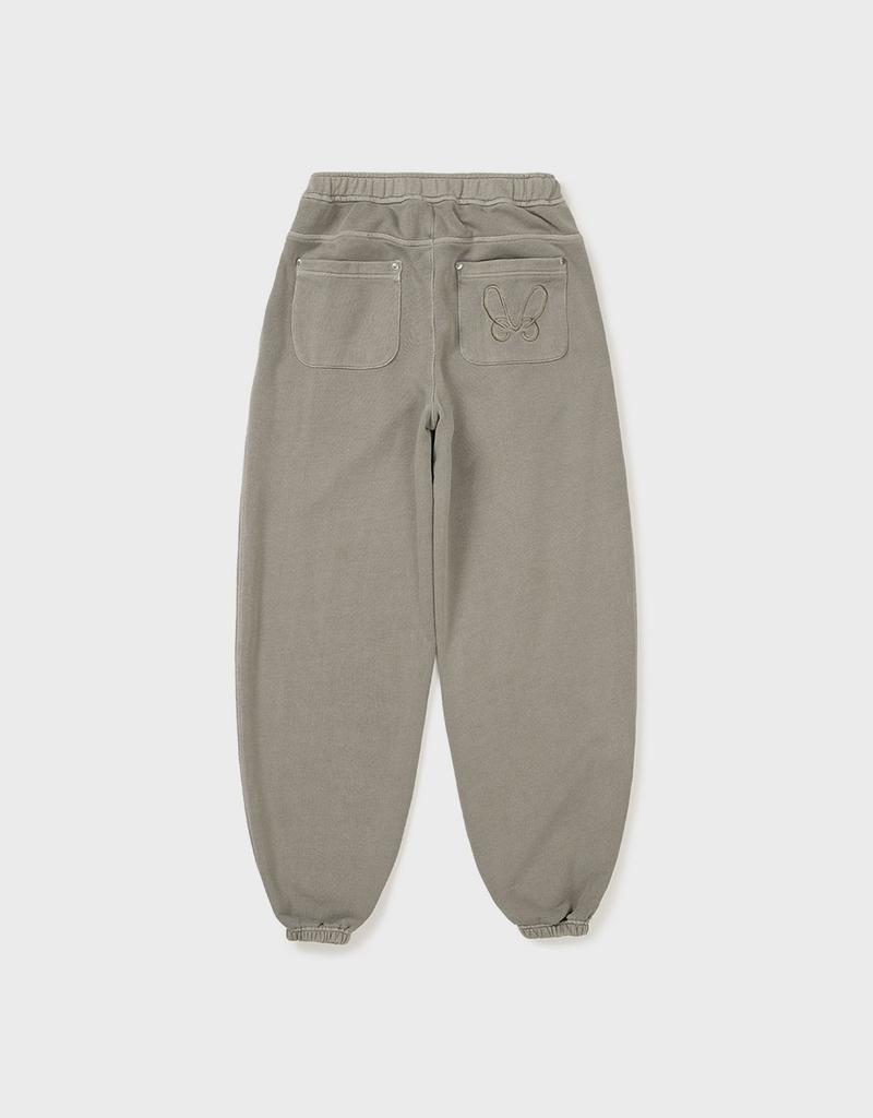 Ememdeobeulyu [Mmw] Frill Belted Pigment Sweat Pants (Beige)