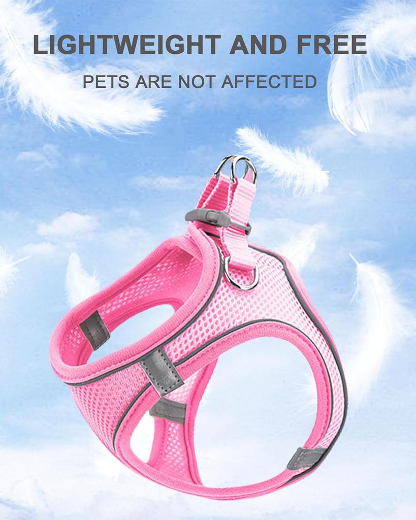 Soft mesh dog chest strap suitable for training walks adjustable dog vest suitable for small and medium-sized dogs and cats