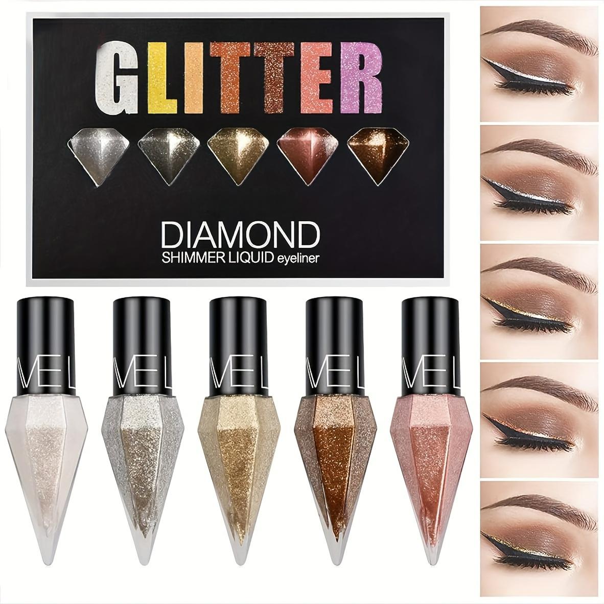 

5 шт./компл. сверкающая жидкая подводка для глаз перламутрового цвета быстросохнущая водостойкая не размазывающаяся жидкая подводка для глаз