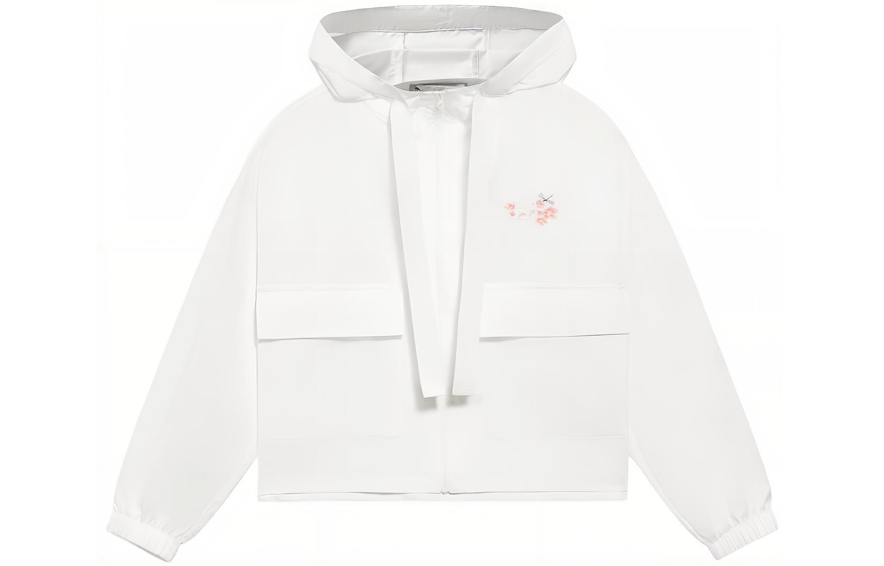 Li Ning Jackets Women s White Hooded Moderate Other AFDS948-2 XL