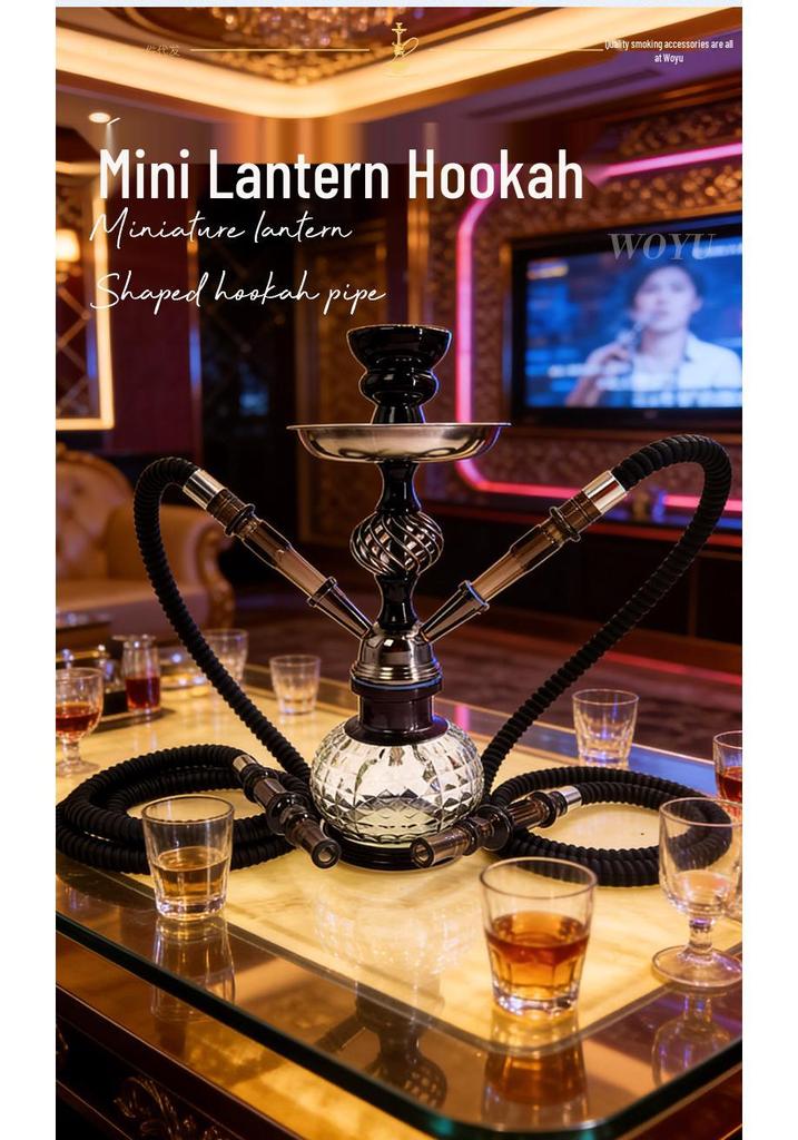Mini Lantern Double Tube Glass Shisha Mouthpiece