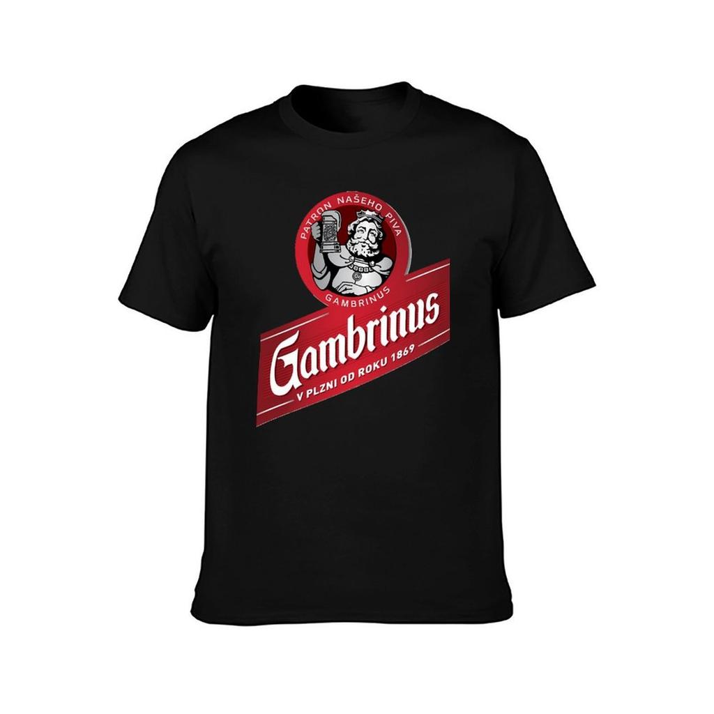 Gambrinus Wood Original Beer Logo Dibujos Logo T-Shirt Funny T-shirts Shirts Graphic Oversizeds Shirts Men Graphic