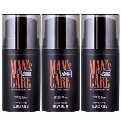 Flower Man Energy Factory Men's Balm 50ml SPF35 PA++ for Dark Skin/men's BB Cream, 3 Packs