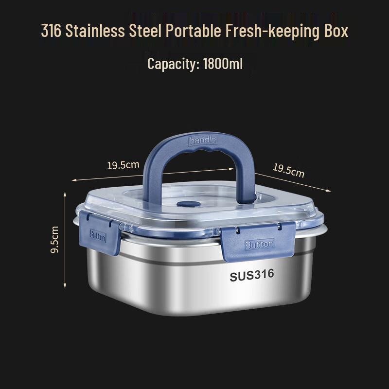 Lainuo 316 Stainless Steel Portable Lunch Box
