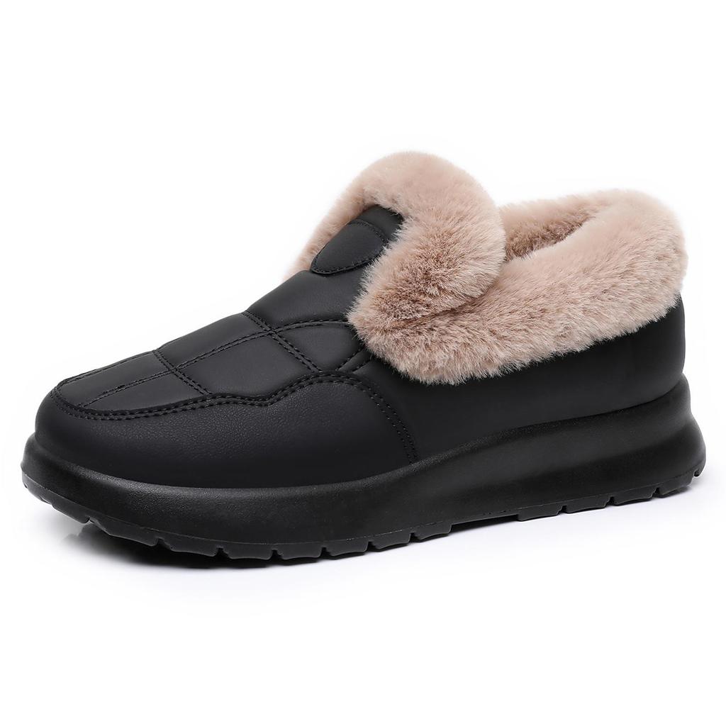 Women's Winter Cotton Short Boots - Warm, Cold-Proof, Slip-On Snow Boots