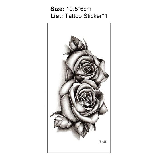 Body Tattoo Easy to Use Waterproof Convenient Flower Temporary Tattoo Sticker for Beauty