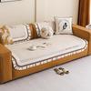 Retro French Sofa Cushion Light Luxury High-End Seat Cushion Chenille Four-Season Universal Straight Row Sofa Cover Cover Cloth