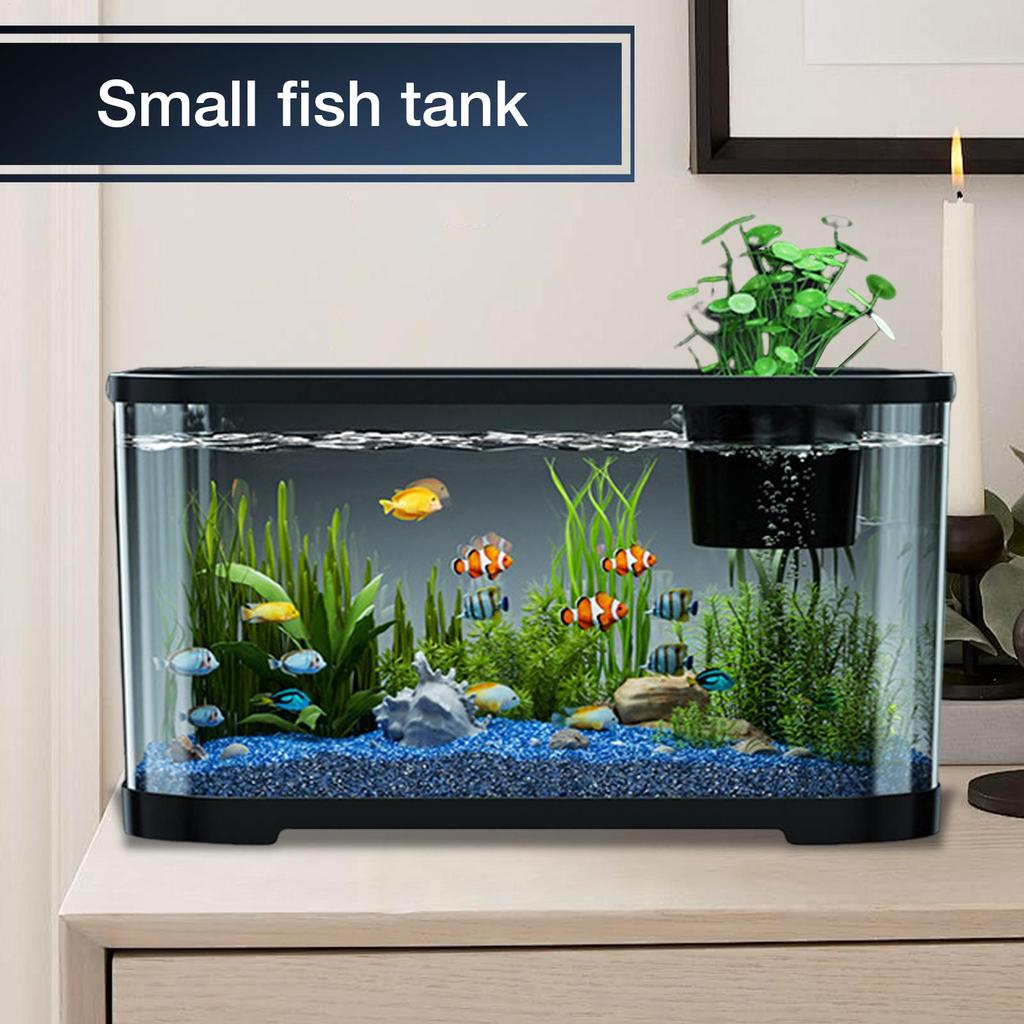 Aquarium Fish Tank Fish Tank Kit Aquatic Set With Accessories Room Desktop Decor For Beginners Guppy Jellyfish Shrimp Betta