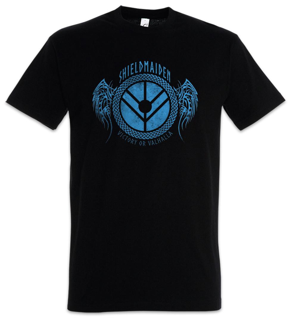 Shieldmaiden I T-Shirt Valhalla Odin Thor Loki Viking Vikings Norse Fun Norsemen 4XL