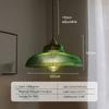 Vintage Glass Pendant Light Green Hanging Lamp Living Room Luminaire Hall Bedroom Dining Table Indoor Fixtures Lustre LED Decor