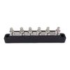 Bus Bar Marine 12V-48V Power Distribution Block with Cover with 6 x 1/4” (M6) Post Battery 12V Bus Bar for Car Boat Marine