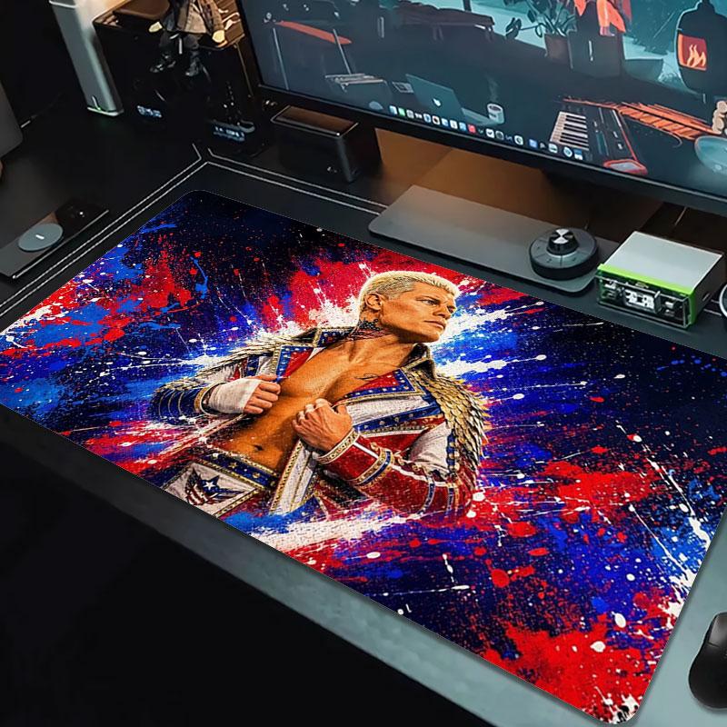 Cody Rhodes Large Size Mouse Pad Large Gaming Table Cushion Non-slip Laptop Tablet Big Mousepad XXL Mat Mini PC Playmat With Lock Edge