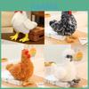 Cute Chicken Plush Doll With Short Pile Fabric For Kids Room Decor