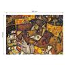 D-Toys 1000-piece Jigsaw Puzzle, 76830-SC01, Egon Schiele: Crescent of Houses, 47 X 68 Cm