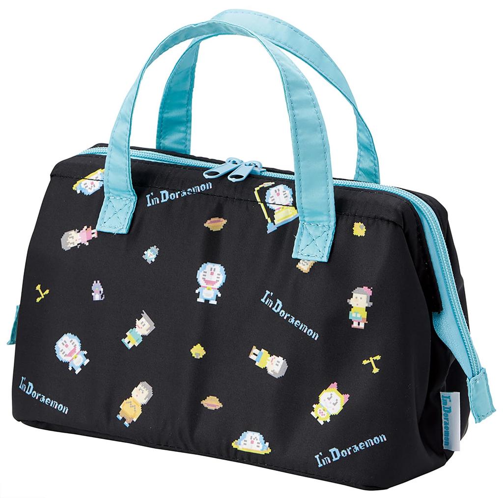 Skater Lunch Clasp Sanrio Doraemon Dot Bag, Insulated, Closure, Women's, "I'm Doraemon" Design, KGA1-A