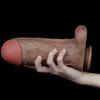 28 cm * 9 cm großer, dicker, langer, doppellagiger flüssiger Silikon-Penis, großer Penis, weibliche Masturbation, Analplug