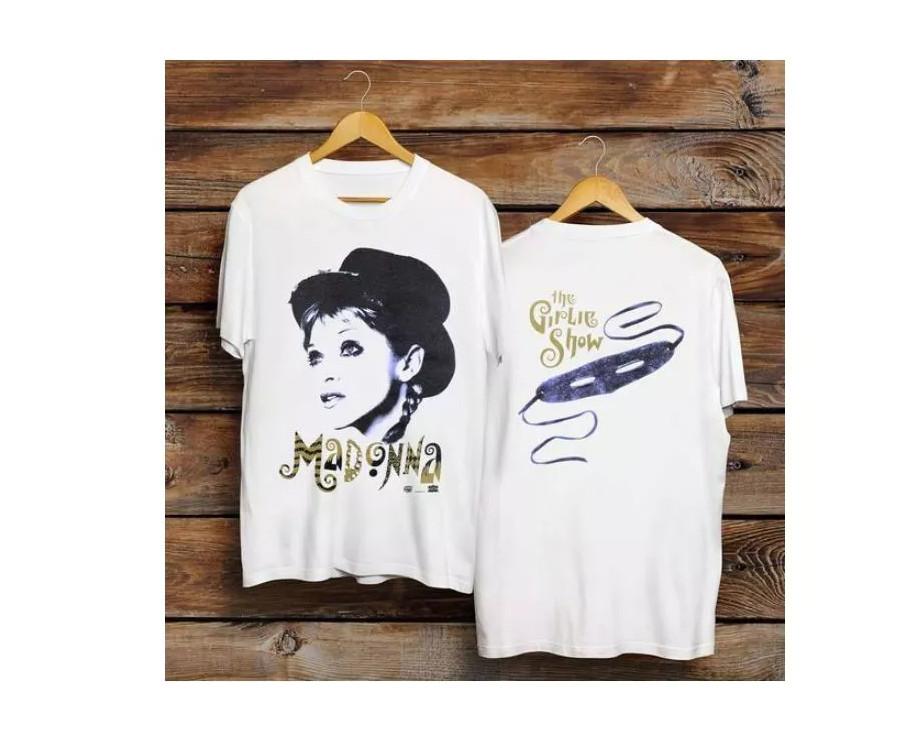 

Вінтажна футболка 90-х Madonna Girlie Show 1993 Поп-музика L