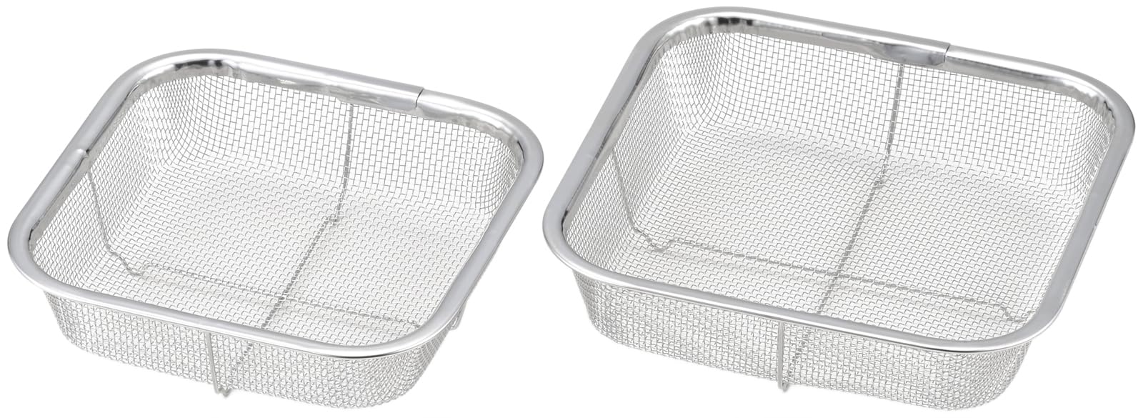 Yoshikawa Stainless Steel Square 16cm 18cm Made in 2609373 Colander, & Set, Japan, Tsubame-Sanjo,