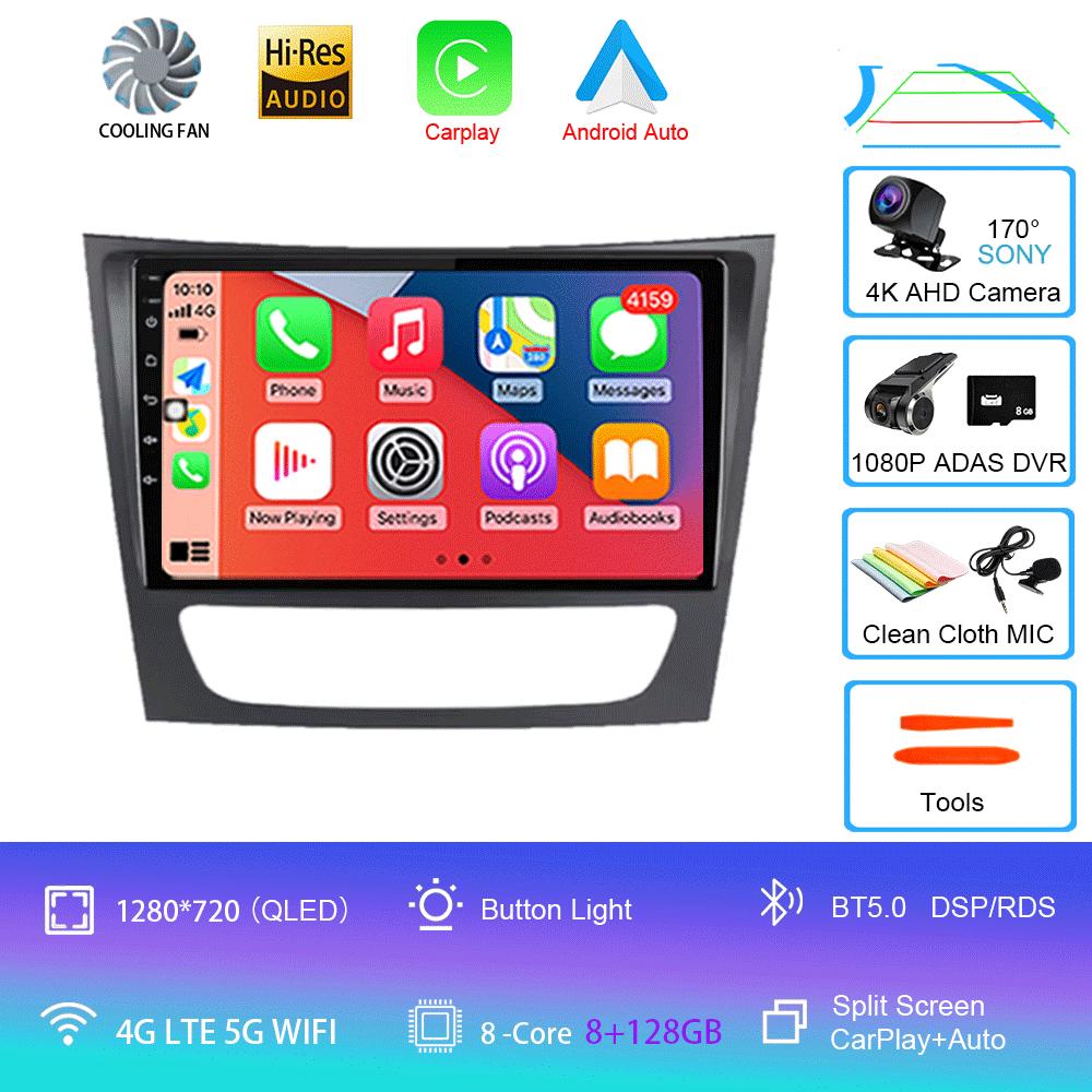 Car Radio Android 14 For Mercedes Benz E Class S211 W211 2002 - 2009 CLS Class C219 2004 - 2010 Carplay GPS Head Unit 2Din Video