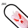 Halloween Party Lights LED Flameless Pillar Candles, Spooky Face Handheld Candle Light, Battery Ambiance Lighting Operated Flickering Fake Candles for