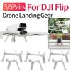 3/5Pairs Drone Landing Gear for DJI Flip Quick Release Landing Gear Extension Kit Plastic Protection Landing Gear Accessories