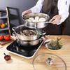New 304 Stainless Steel Steamer 2/3 Layer Thicken Steamer Pot Soup Boiler Hot Pot Kitchen Cookware Factory Wholesale Hot
