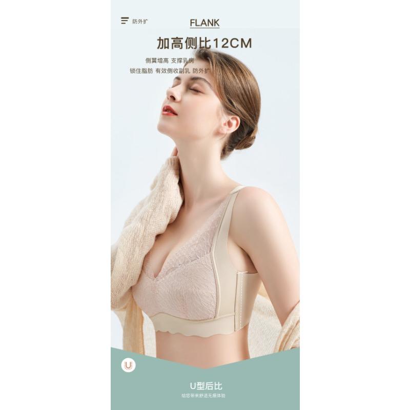 Women Thin Breathable Lace Wireless Comfort Bra For Middle Aged Ladies