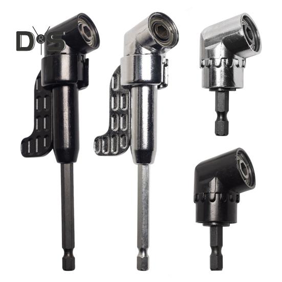 105-Degree Right Angle Drill Adapter Universal Corrosion Resistant Easy To Install Rotatable Hex Shank Driver Angle Drill Attachment