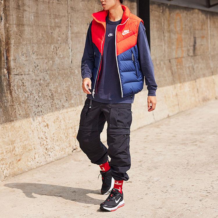 Nike NSW Down Fill Color Block Warm Casual Sports Vest Men Vests Crimson CV8975-673
