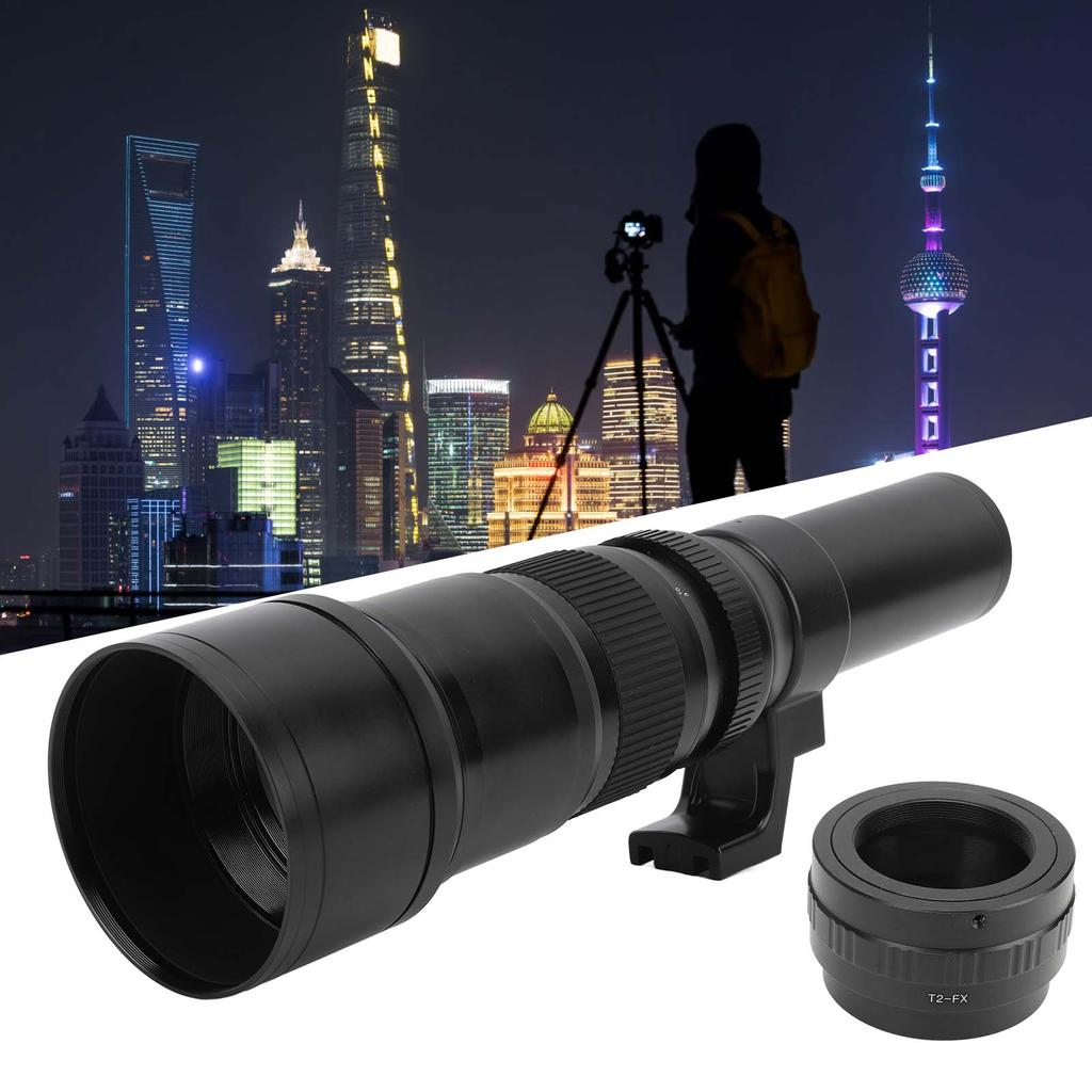 500mm F6.3 Manual   Telephoto Lens with T2 FX Adapter   Accuracy Scale 500mm F6.3 Telephoto Lens for Natural Scenery