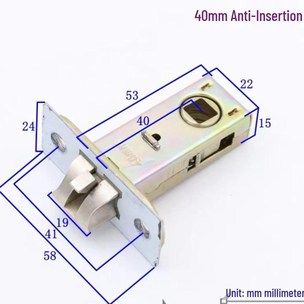 Silent Universal Bathroom Tongue Lock And Cylinder