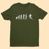 Evolution of Skiing T Shirt From Ape Through Prehistoric Man To Downhill Skier EV15 Funny T Shirts Offensive Men Cotton Tee Tops