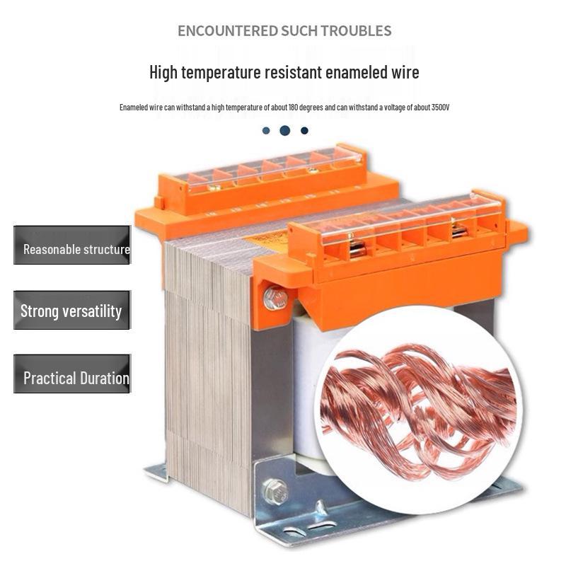 Single-Phase Control Transformer 380V to 220V, 110V, 48V, 36V, 24V, 12V Isolation 500VA