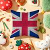 Union Jack Flag Cushion Cover Plush Fabric Soft DoubleSided Printed Sofa Warm Winter Home Gift Pillow Cover