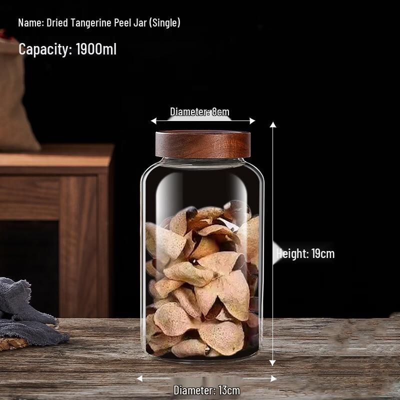 ZISIZ Dried Tangerine Peel Storage Jar