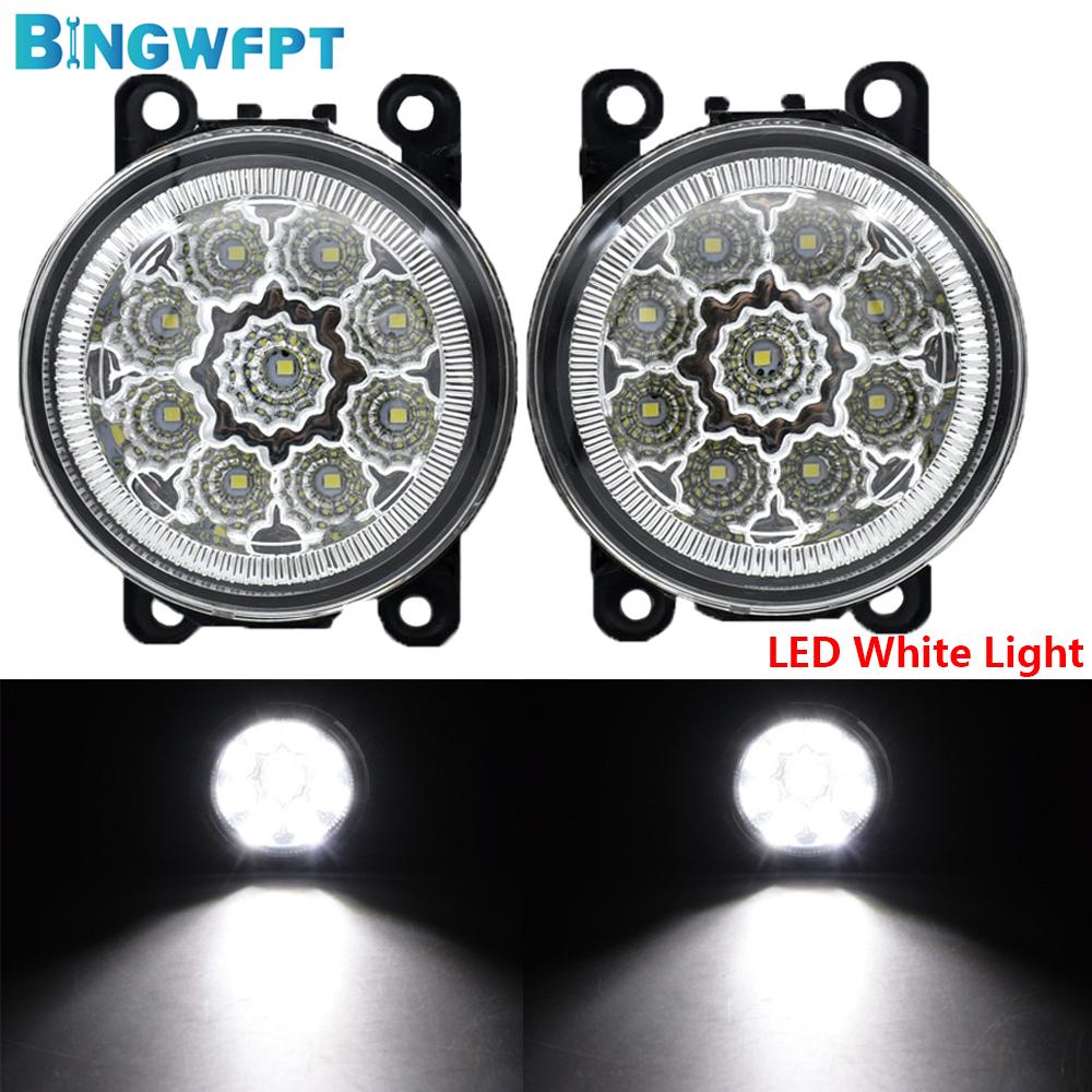 1Pair Fog Light For Jeep Cherokee KL 2014 2015 2016 Fog Lamp Assembly H11 LED 12V Headlights Daytime Running Light
