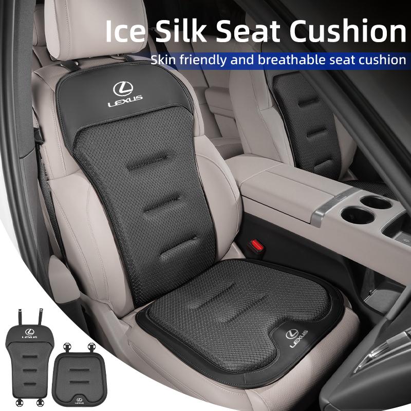 Poduszka na siedzenie samochodowe Poduszka z jedwabiu lodowego Pokrowiec na przednie i tylne siedzenie Mata ochronna Do Lexus CT ES GS NX LS IS250 CT200h IS300h ES300h RX400h KN8