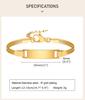 Bracelet Personnalisé pour Petit Garçon Fille, Acier Inoxydable Gravé Nom Date Fils Fille Maman Cadeau de Baptême