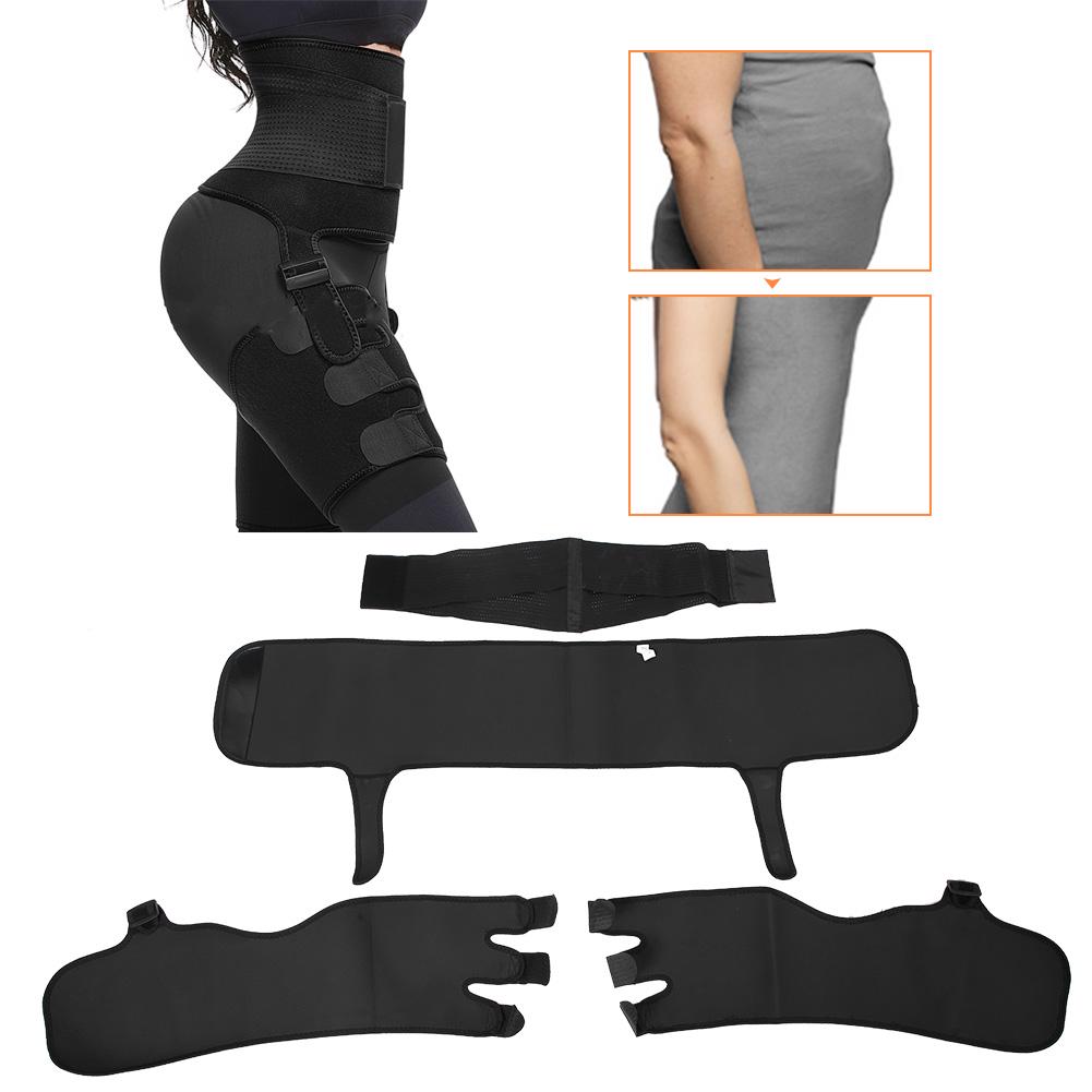 Women Waist Trainer Belt Sweating Waist Shaping Hips Leg Trainer Workout BeltS M