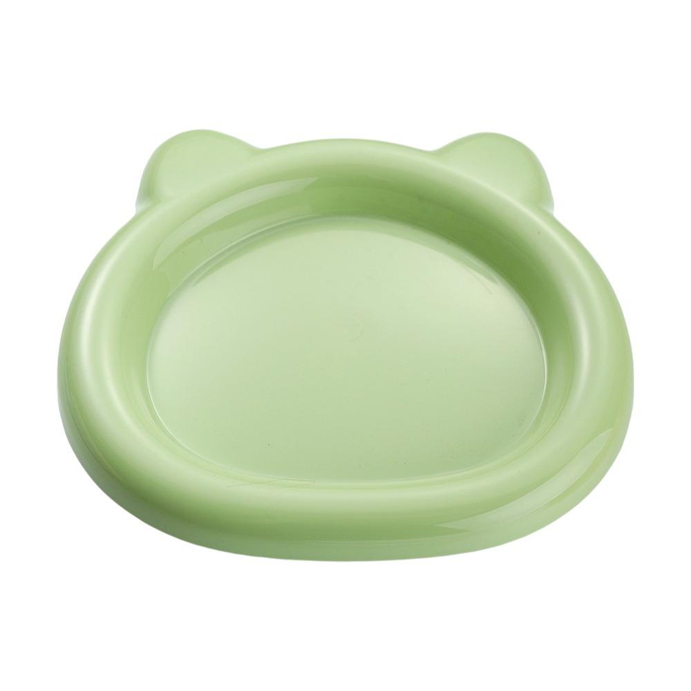 Plastic Cat Food Plates Food Grade Pet Snack Dish Lightweight Kitten Bowl Daily Use