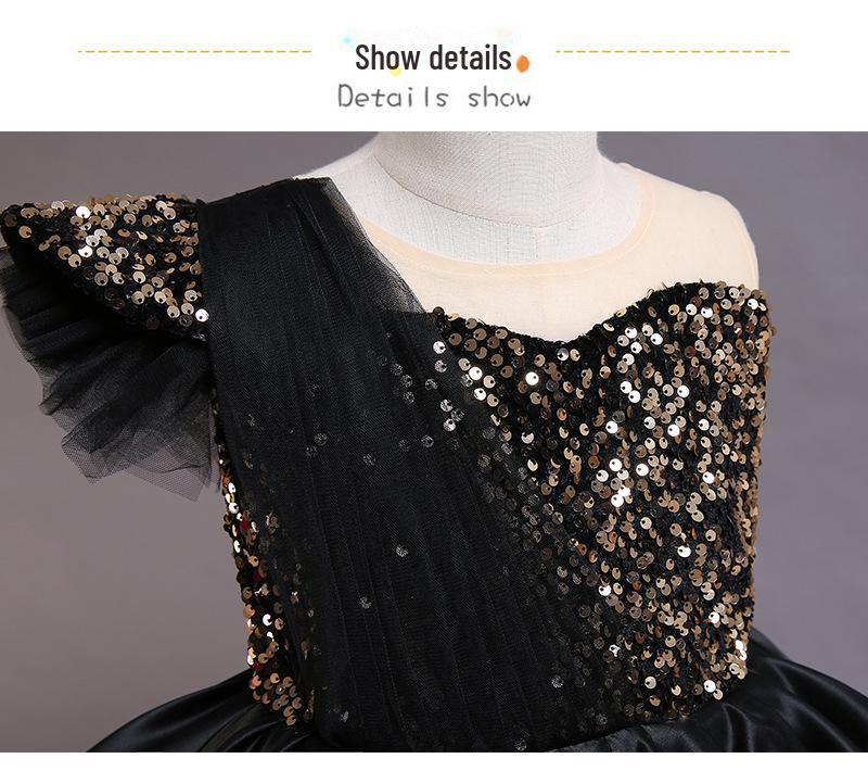 Sukienka Tutu z cekinami dla dziewczynek - strój na wybieg i występy dla rocznego dziecka