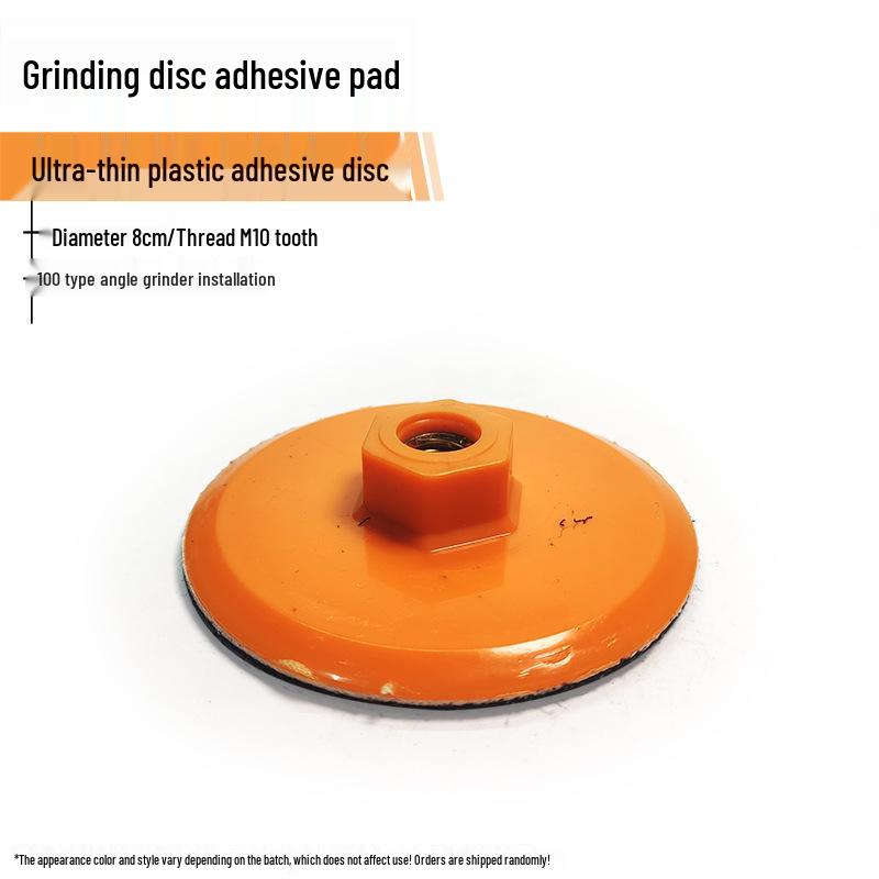 Self-Adhesive Stone Polishing Pad for Angle Grinders, Aluminum Alloy Disc with Water/Dry Grinding Capability and Sandpaper Suction Cup.